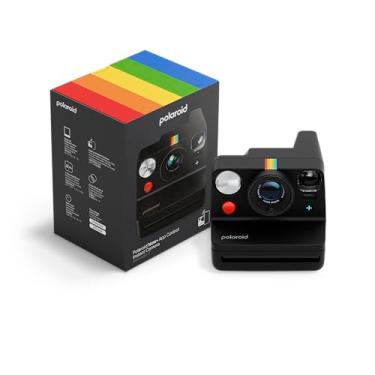 Imagem de Polaroid Câmera instantânea Now+ 3ª geração tipo I - Controle por aplicativo Bluetooth conectado - preta - somente câmera sem filme (9160)