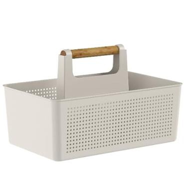 Imagem de Cesto Organizador De Lavanderia Com Alça(Bege)