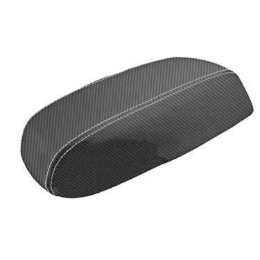 Imagem de Autoguru Substituição para tampa de console de fibra de carbono capa de apoio de braço ponto cinza para Hyundai Tucson 2010-2015