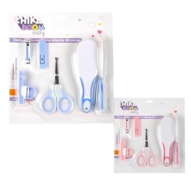 Imagem de Kit de Higiene e Cuidados para Bebê, 6 Peças,Produtoas de Higienepara bebês - Cores Sortido