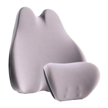 Imagem de Almofada Para Encosto De Cabeça E Suporte Lombar Para Carros | Acessórios Para Bancos de Automóvel - Suporte Cervical e Lombar Automotivo | Para Caminhonetes Sedãs SUVs Condutores Viagem Urbana Trajet