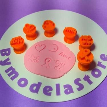 Imagem de Carimbo para Brigadeiros e Docinhos Kit Outubro Rosa - BYMODELASTORE