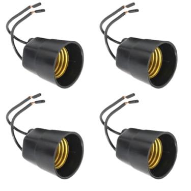 Imagem de Soquete Com Rabicho Minion Preto Bocal P/Lâmpada E27 | Utilimix | 04 un