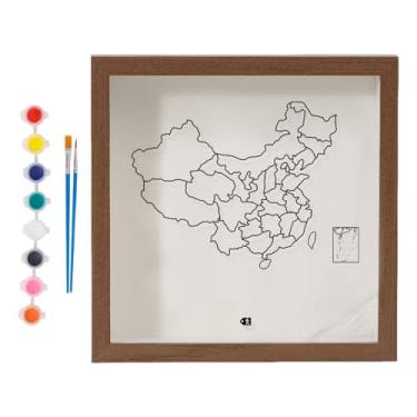 Imagem de Kuntesetty Caixa de Exibição de Memórias em Madeira com Janela Transparente para Guardar Fotos E Lembranças, Ideal para Sala de Estar, Escritório E Aniversários, Marrom 15x15cm, Tamanho real