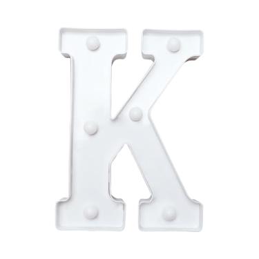 Imagem de Letras de letreiro de LED, letras iluminadas, letras para decoração de parede, perfeita para festas, casamentos, decorações de lojas (K), placa de jardim à prova d'água com efeito neon