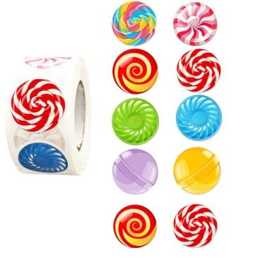 Imagem de Adesivos de doces, 500 peças, adesivos de festa doces, decorações de festa para casa, sala de aula, cartões, envelopes, garrafas de água, decorações de lembrancinhas de festas de fim de ano