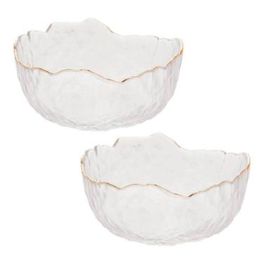Imagem de Jogo 2 Bowl de Cristal Martleado Borda Dourada Taj 136,5cm Wolff
