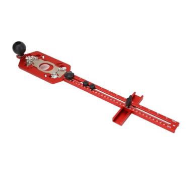 Imagem de Depisuta Suporte de Ranhura de Fresagem de Roteador 3 Em 1, Gabarito de Corte de Círculo de Roteador de Liga de Alumínio, Guia de Ajustável Gabarito de Hardware de Gabinete,