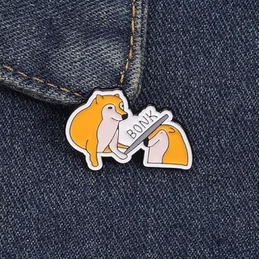 Imagem de Kawaii, broche esmaltado, desenho, engraçado, religioso, animal, planta, alfinete, lapela para jaquetas, mochilas, chapéu, acessórios de decoração, Standard, Liga de aço, Sem Pedra Preciosa