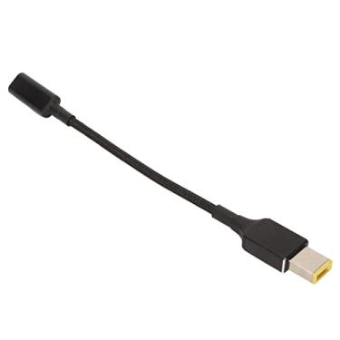 Imagem de Cryfokt Adaptador de Carregamento para Laptop, Ponta Fina USB C, Cabo Portátil de Liga de Alumínio para ThinkPad T Series 100W Carregamento DC