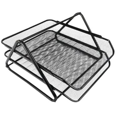 Imagem de Organizador de Mesa para Documentos Escritório 2 Gavetas Aramado