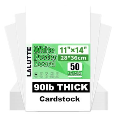 Imagem de Quadro de pôster branco de 28 x 35 cm, adequado para artesanato escolar, desenho (branco, 28 x 35 cm - 50 peças)