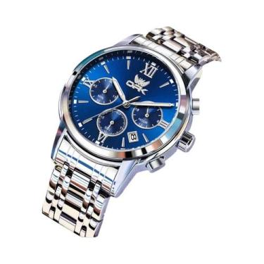 Imagem de OPK 6047 Cronógrafo multifuncional com calendário relógio de quartzo, 