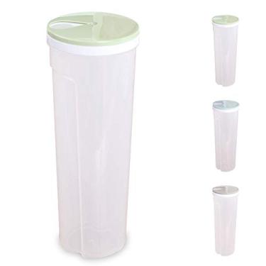 Imagem de Container de Macarrão Espaguete Contêineres Armazenamento Airtight para Alimentos com Tampa Ajustável Organização e Multiuso Despensa Macarrões Feijõe