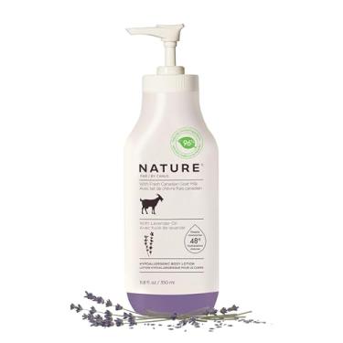 Imagem de Natureza por Canus Cremy Body Loção, óleo de lavanda, 11,8 oz, com suavização de leite de cabra canadense fresco, vitamina A, B3, potássio, zinco e selênio