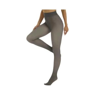 Imagem de 300g quente velo forrado collants feminino inverno térmico sexy collan