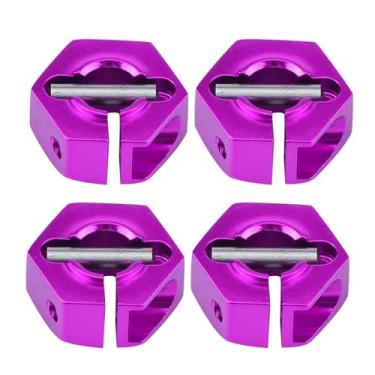 Imagem de Generic Adaptador de Cubo Hexagonal de Roda Durável de 12 Mm para Carro RC HSP Escala 1/10, Design Sem Agitação, Adequado para Carro Off-road, Liga de Alumínio, Espessura de 4 * 7 Mm (#6)