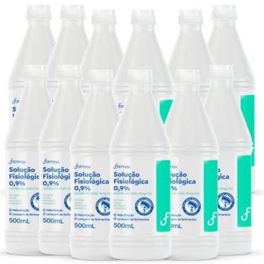 Imagem de Kit 12 Soro Fisiológico Farmax 500ml
