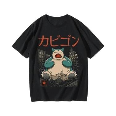 Imagem de Camiseta De Anime Pokémon Com Estampa De Squirtle, Gengar, Dragão Que 