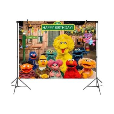 Imagem de Decorações De Festa De Aniversário Infantil Do Sesame Street, Utensíli