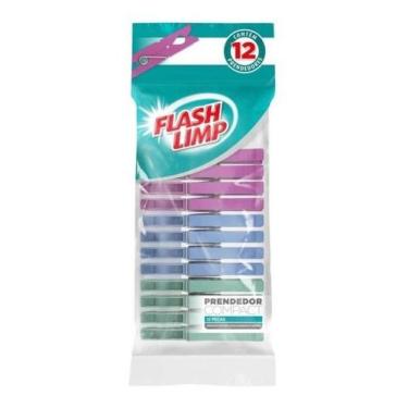 Imagem de Prendedor Compact 12 Peças Flash Limp