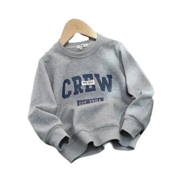 Imagem de Camiseta De Manga Longa De Algodão Para Crianças, Suéter De Primavera 