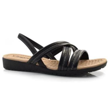 Imagem de Sandália Campesi Anabela Flat Calce Fácil Super Confortável Feminina C