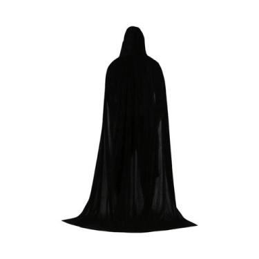 Imagem de Capa De Veludo Para Halloween Para Adultos E Crianças, Fantasia Mediev