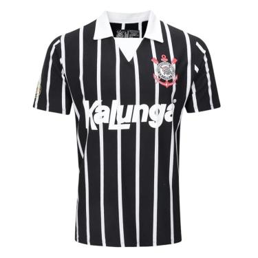 Imagem de Camisa Corinthians Retrô Kalunga Campeão 1990 Polo Masculina-Masculino