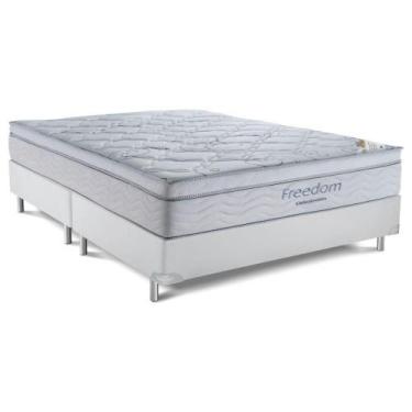 Imagem de Cama Box Casal Freedom Pocket (158x74x198) Branco Ortobom