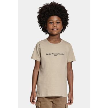 Imagem de Camiseta Aramis Infantil Manga Curta frase Caqui-Masculino