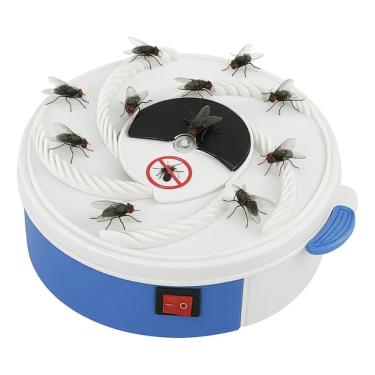 Imagem de Armadilha Automática Elétrica para Moscas e Mosquitos, Dispositivo USB de Captura de Insetos, Branco e Azul