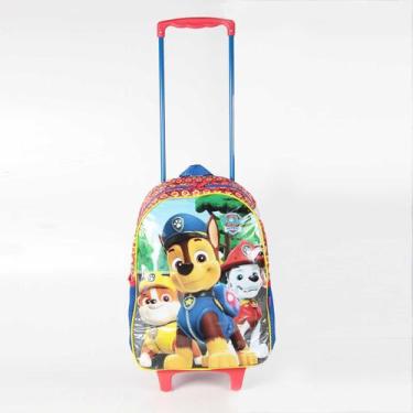 Imagem de Mochila De Rodinhas Patrulha Canina 11770 Vermelho, Vermelho, Azul, UN