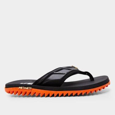 Imagem de Chinelo Kenner Kivah Full Force Masculino, Laranja, Preto, 37