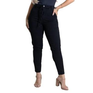Imagem de Calça Sarja Sawary Mom - 279756 - Preto 38-Feminino