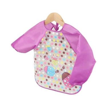 Imagem de Babadores Impermeáveis De Manga Longa Para Bebês, Avental Infantil Em 