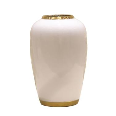 Imagem de Vaso de cerâmica moderno, armário de TV, mesa de jantar, decoração de sala de estar, decoração moderna, flores secas, arranjos de flores, ornamento, vaso de centro de mesa