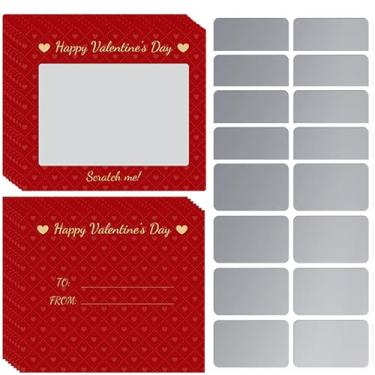 Imagem de Dreasmt GP Scratch-A-Sketch Valentines Make Your Own Retro Valentines Classroom Exchange Card Gifts Party Favor