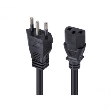 Imagem de Cabo De Força Tripolar Para Fonte 3x0,75 Mm 250v - 2 Mts (10