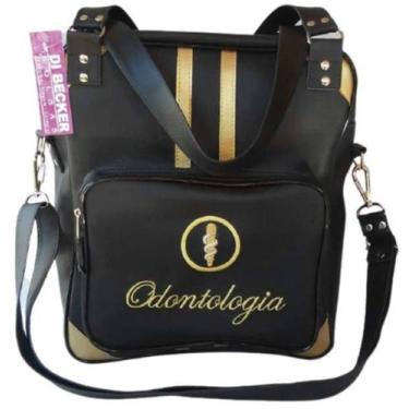 Imagem de Bolsa Feminina Preta Personalizada Odontologia - Di Becker Bolsas