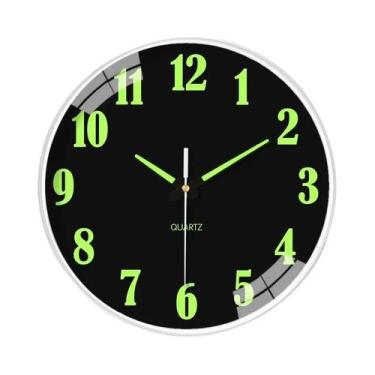 Imagem de Relógio De Parede Luminoso Silencioso De 8 Polegadas, Decorativo Simpl