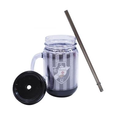 Imagem de Caneca com Tampa e Canudo do Vasco 420ml