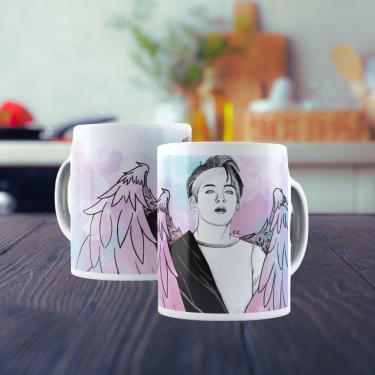 Imagem de Caneca De Porcelana 325ml Bts Decorada Bts 6