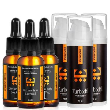 Imagem de Kit 03 Óleo Para Barba Goot Wood + 03 Blend Turbodil Embaixador 30Ml