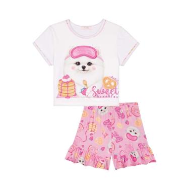 Imagem de Pijama Curto Infantil Menina Cachorrinha Kukiê-Feminino