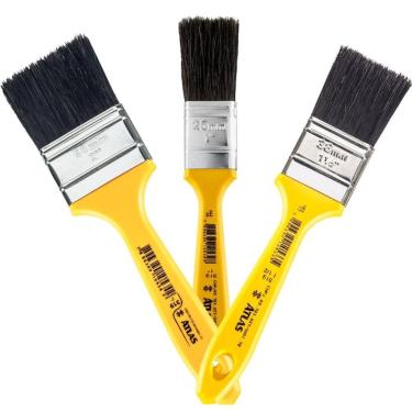 Imagem de Kit Pincel Trincha Pintura Geral 25Mm, 38Mm E 50Mm