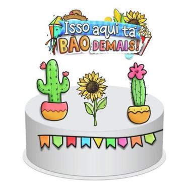 Imagem de Topo De Bolo Festa Junina Arraia Aniversario Infantil Festas