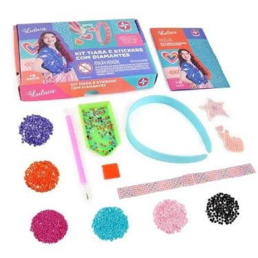 Imagem de Kit Tiara E Stickers Com Diamantes Luluca - Estrela 10019022 - Brinque