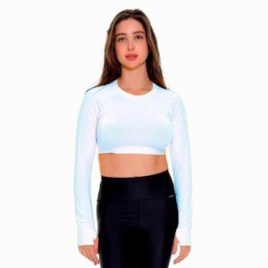 Imagem de Cropped manga longa United térmica de compressão - CROPPEDML-amarelo-m-Feminino