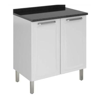 Imagem de Balcão Itatiaia 2 Portas Com Tampo Tarsila Ig2A-80 Branco